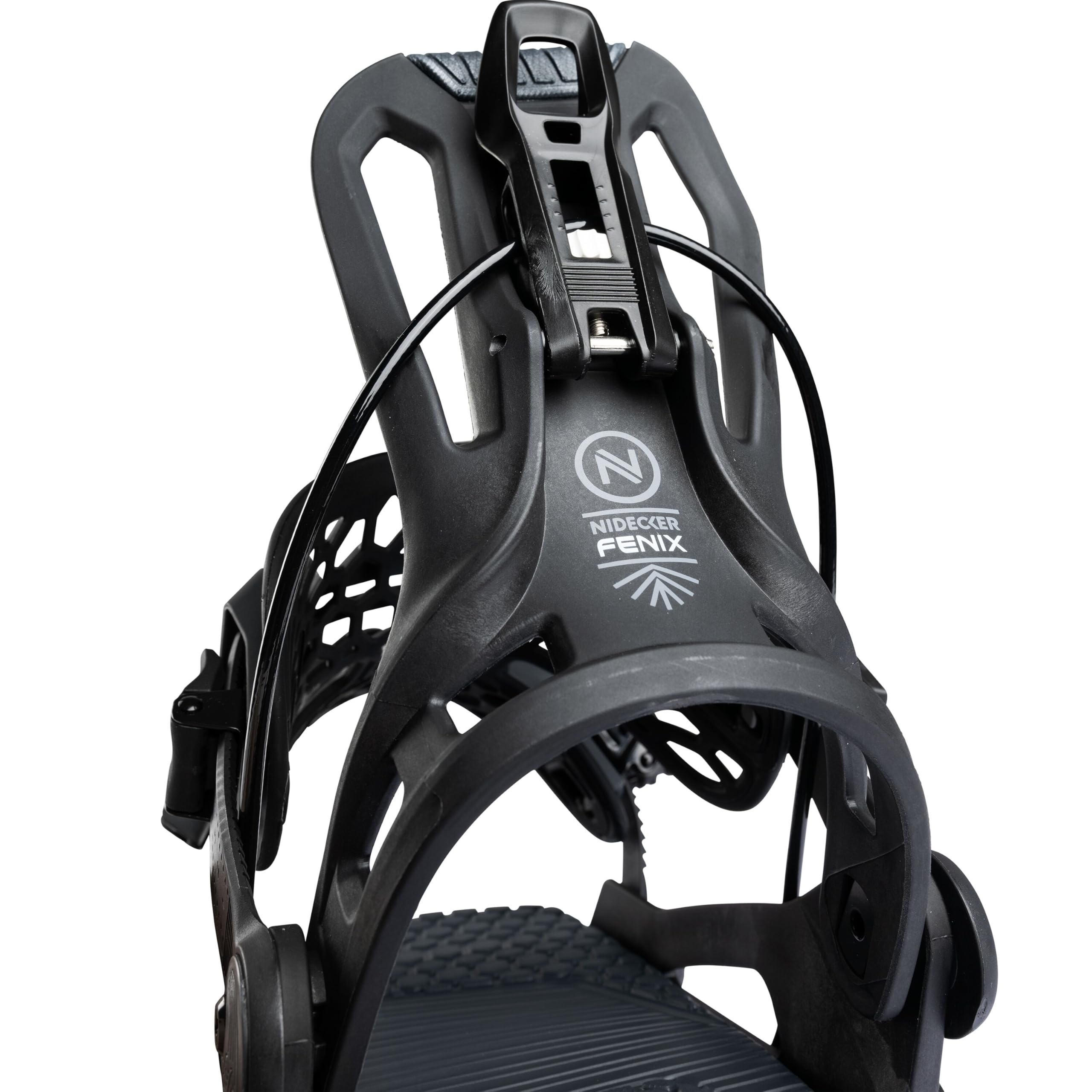 Nidecker Flow Fenix Snowboard Bindungen – Mid-Flex All-Mountain Bindung mit Asym UniBack & Eva Base