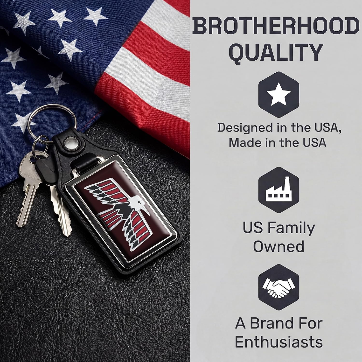 Brotherhood Car Key Chain for Cutlass - Classic Models Keychain for Men and Women Gift Key Ring
