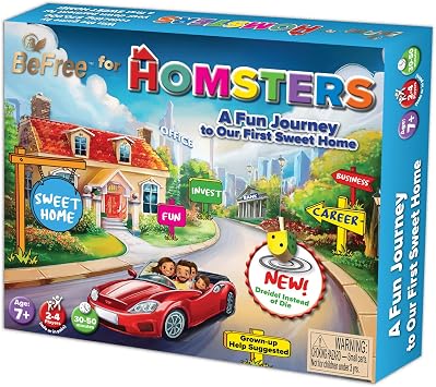 BeFree for HOMSTERS Family Strategy Board Game Financial Literacy, Career & Investing | Ideal for Kids Ages 812 Adult Guidance Suggested | Learn Smart Decisions & Buying Your First Home