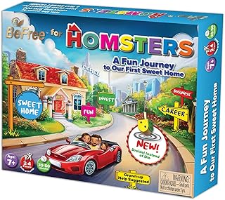 BeFree for HOMSTERS: Family Board Game for Kids Age 7+ – Play Money, Math & Strategy Game – Learn Financial Literacy, Career, Saving & Investing