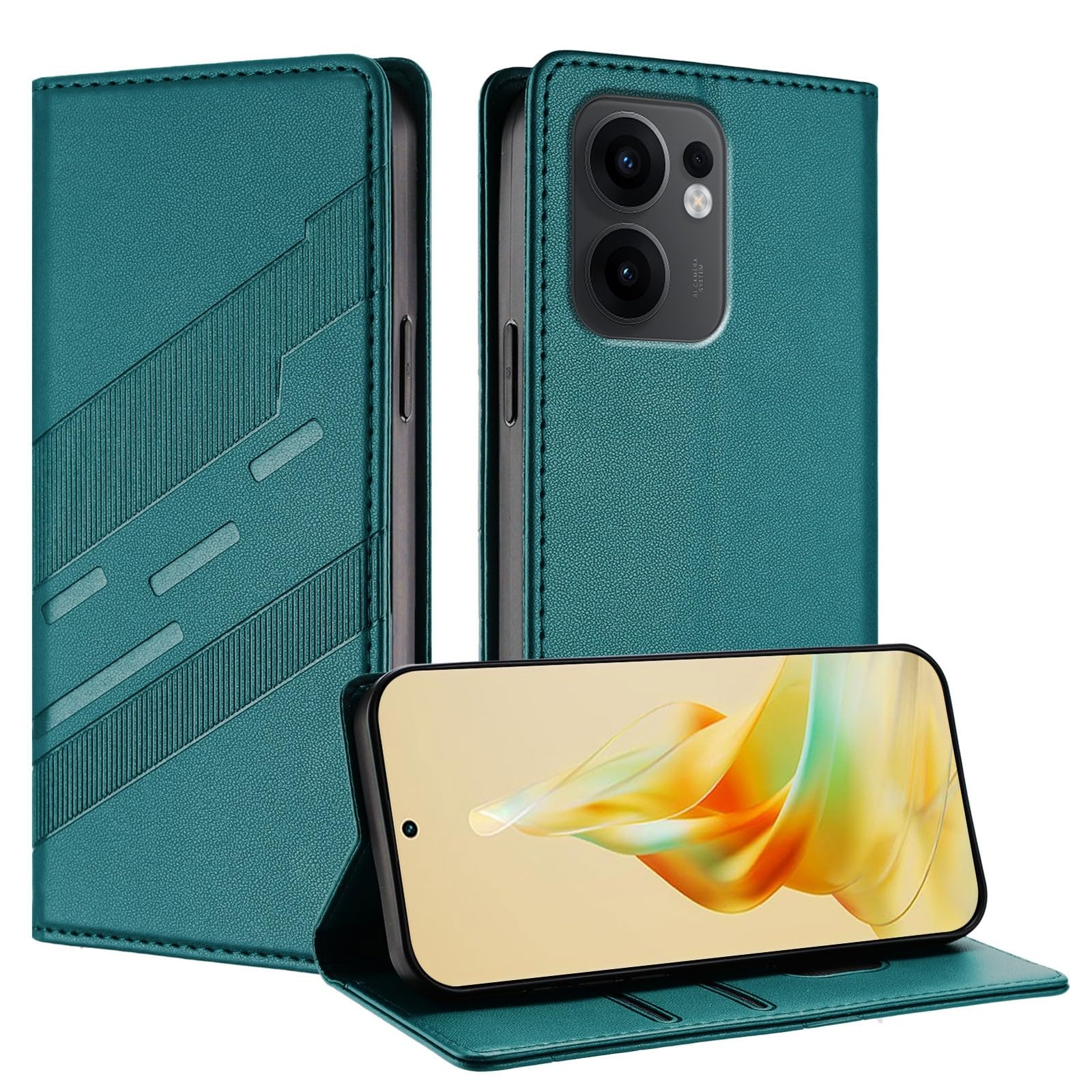 Generic Étui compatible avec iPhone 8G / 7G / 6G / SE 2020/2022 (couleur : ROUGE) Étui portefeuille en cuir fin à rabat avec cartes