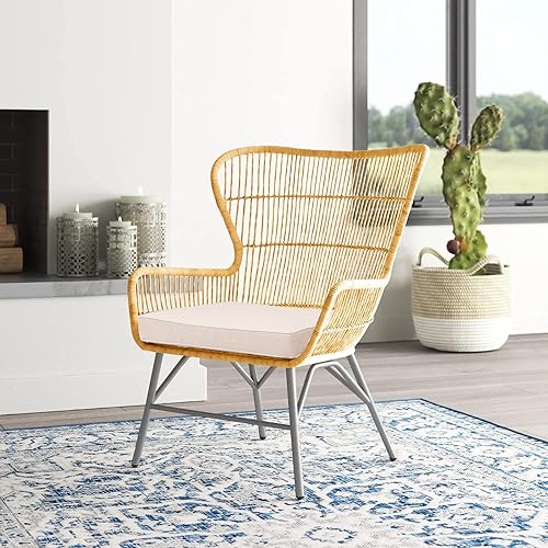 Miniatura 7 de RACE LEAF Cojines de asiento de patio de 16 x 18.5 x 3 pulgadas, esquinas cuadradas, juego de 4, beige, cojines para sillas de interiorexterior con