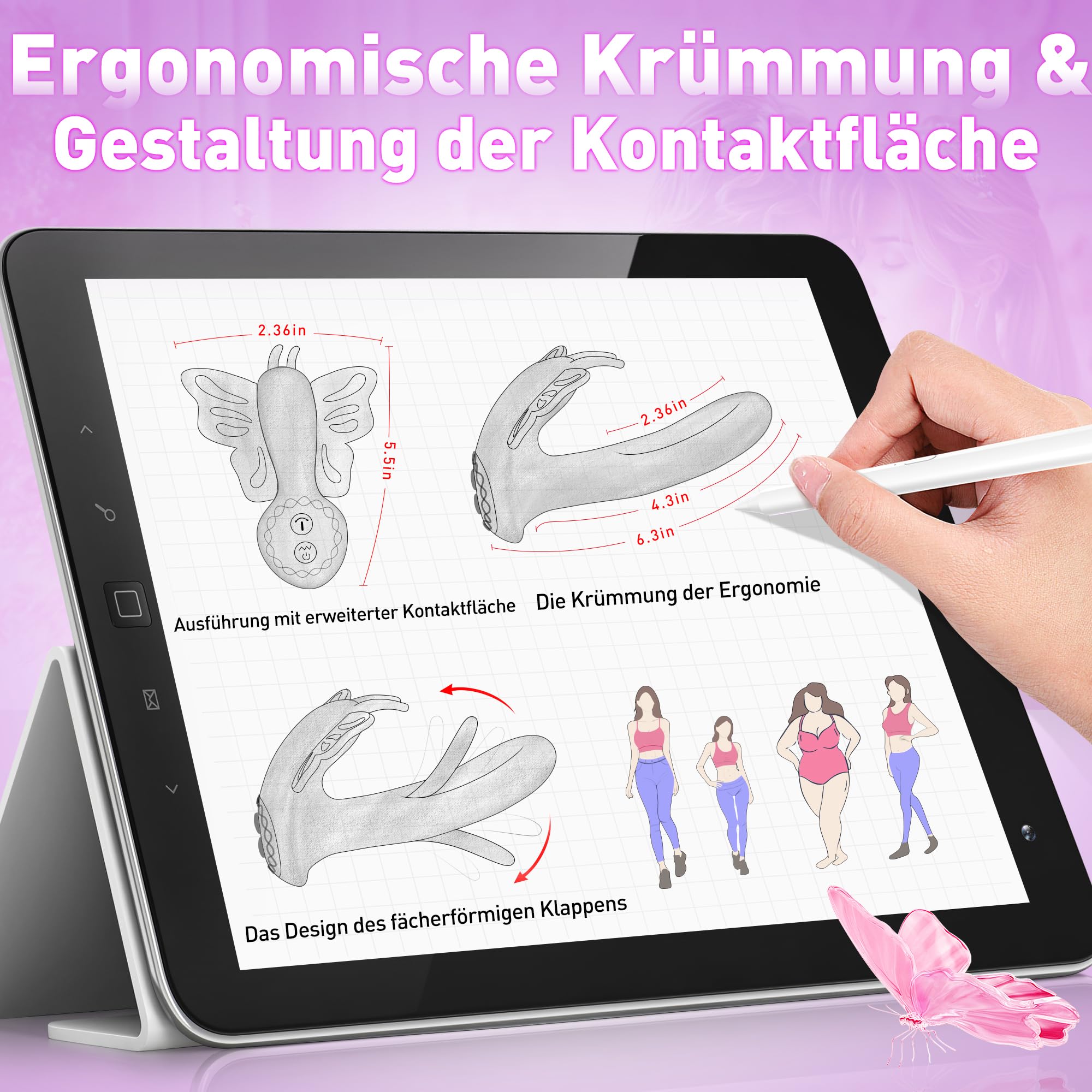 Vibratoreper Donna Professionale Design Cavo, Schiaffeggiare le dita Sex Toys Wireless Vibratori APP & Telecomando, Vibratore Stimolatore per Clitoride Sexytoysys Donna Coppia 9x9 Modalità