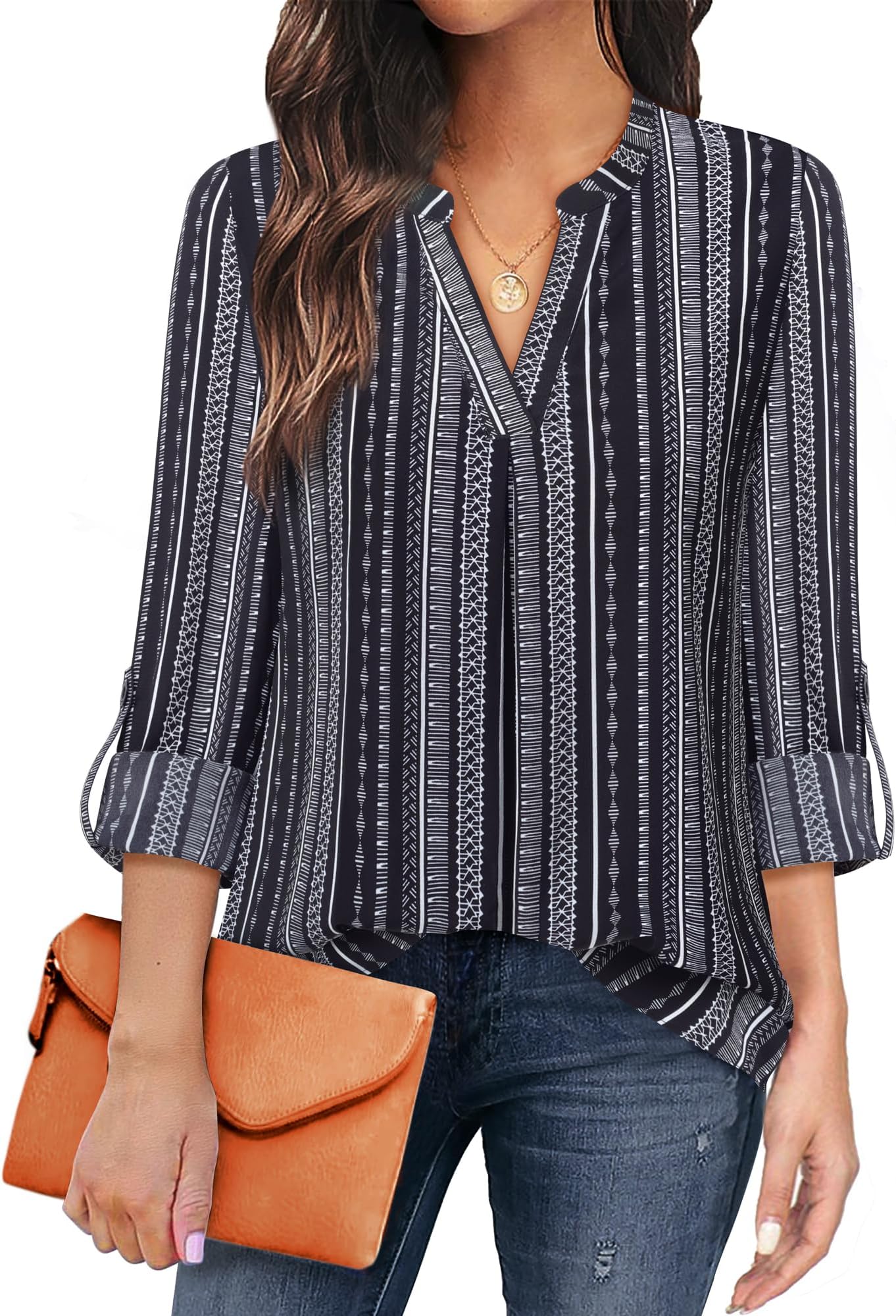 black and white casual attire