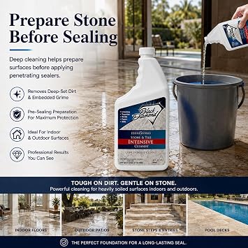Stone & Tile Intensive Cleaner for Travertine & Natural Stone, 1-Quart