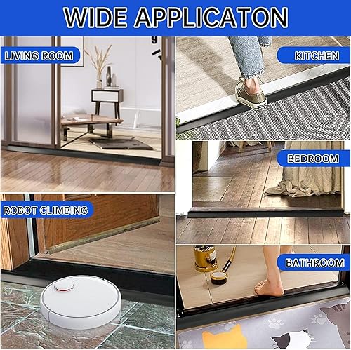 Miniatura 3 de Tira de umbral de PVC para puerta, pelar y pegar, tira de transición autoadhesiva para piso de alfombra, transición de umbral diferencia de altura