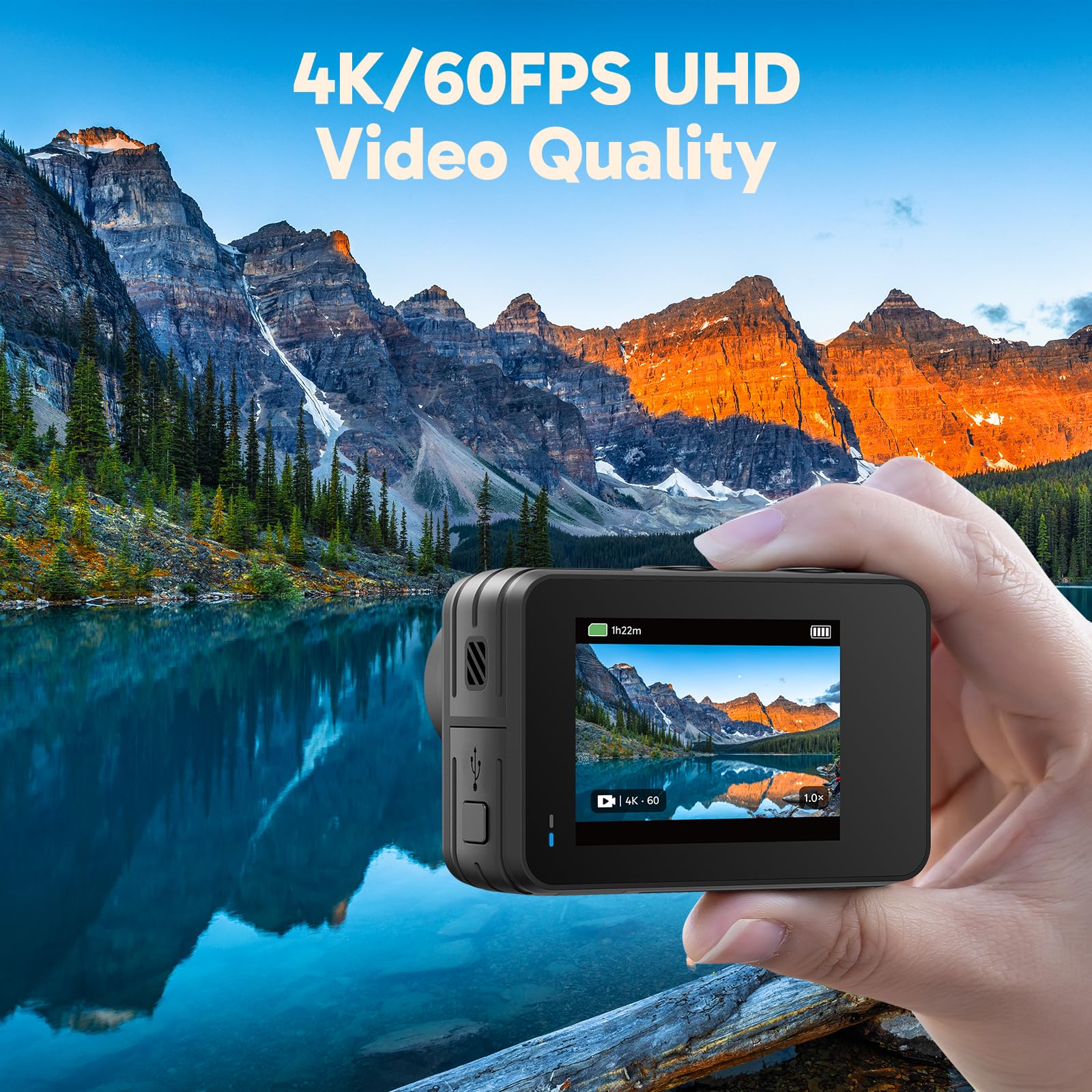 Amazon | AKASO Brave 7 LE アクションカメラ 4K 20MP IPX7本機防水