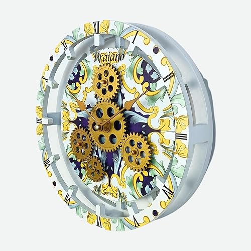 Vista 43 de The Gears - Reloj de pared con engranajes móviles (Vietri, redondo de 36 pulgadas)