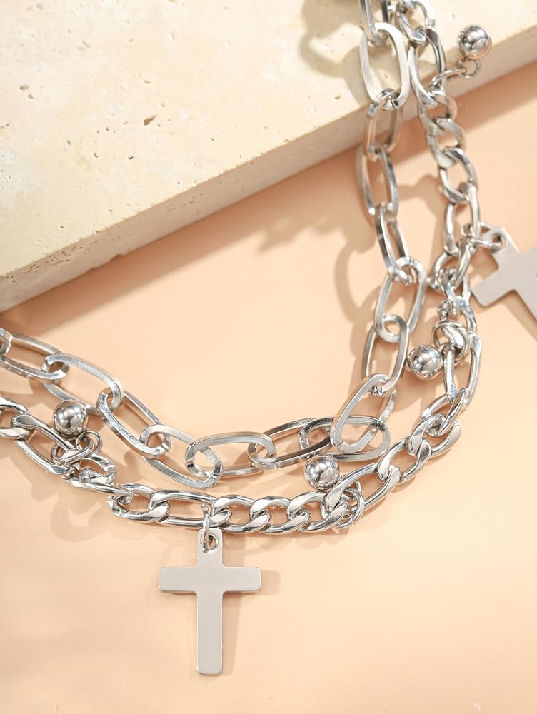Amazon.com: Sacina Y2k Aesthetic Cross Bracelet, Cross Y2k Grunge