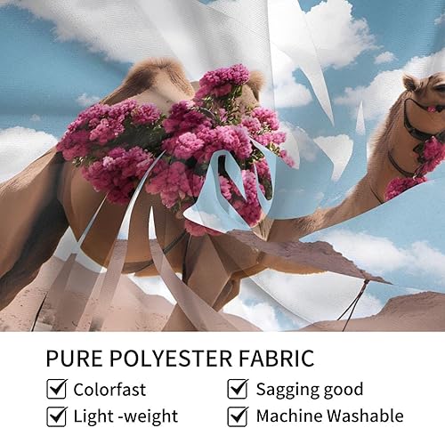 Miniatura 7 de MYGANN Beautiful Camel Home Decor Tapestry 80x60in For Indoor And Outdoor Wall Hanging Sofa Cover Christmas Thanksgiving Housewarming Gift