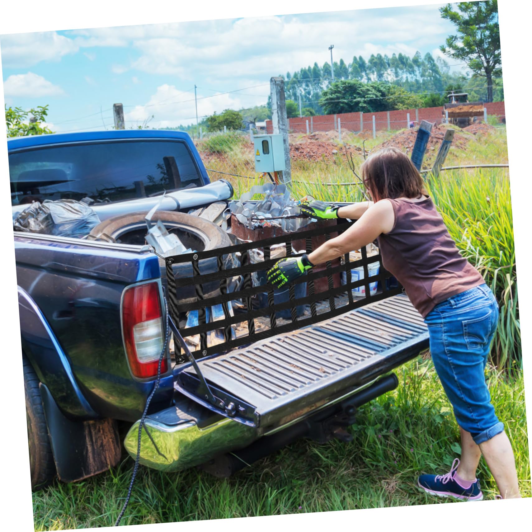 SOLUSTRE Cargo Net Für Pkw Und SUV Cargo Netze Sicheren Ladungssicherung Im Kofferraum Und Laderaum Installieren