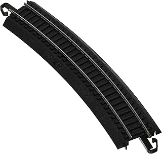 Bachmann Trains - Snap-Fit E-Z TRACK 22â€ RADIUS CURVED TRACK - BULK (50 pcs) - STEEL ALLOY Rail With Black Roadbed - HO Scale