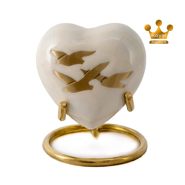 Foto 2 de 2 de Royal Rapture Urna Corazón con Soporte para Cenizas Incineración Conmemorativa Decorativa