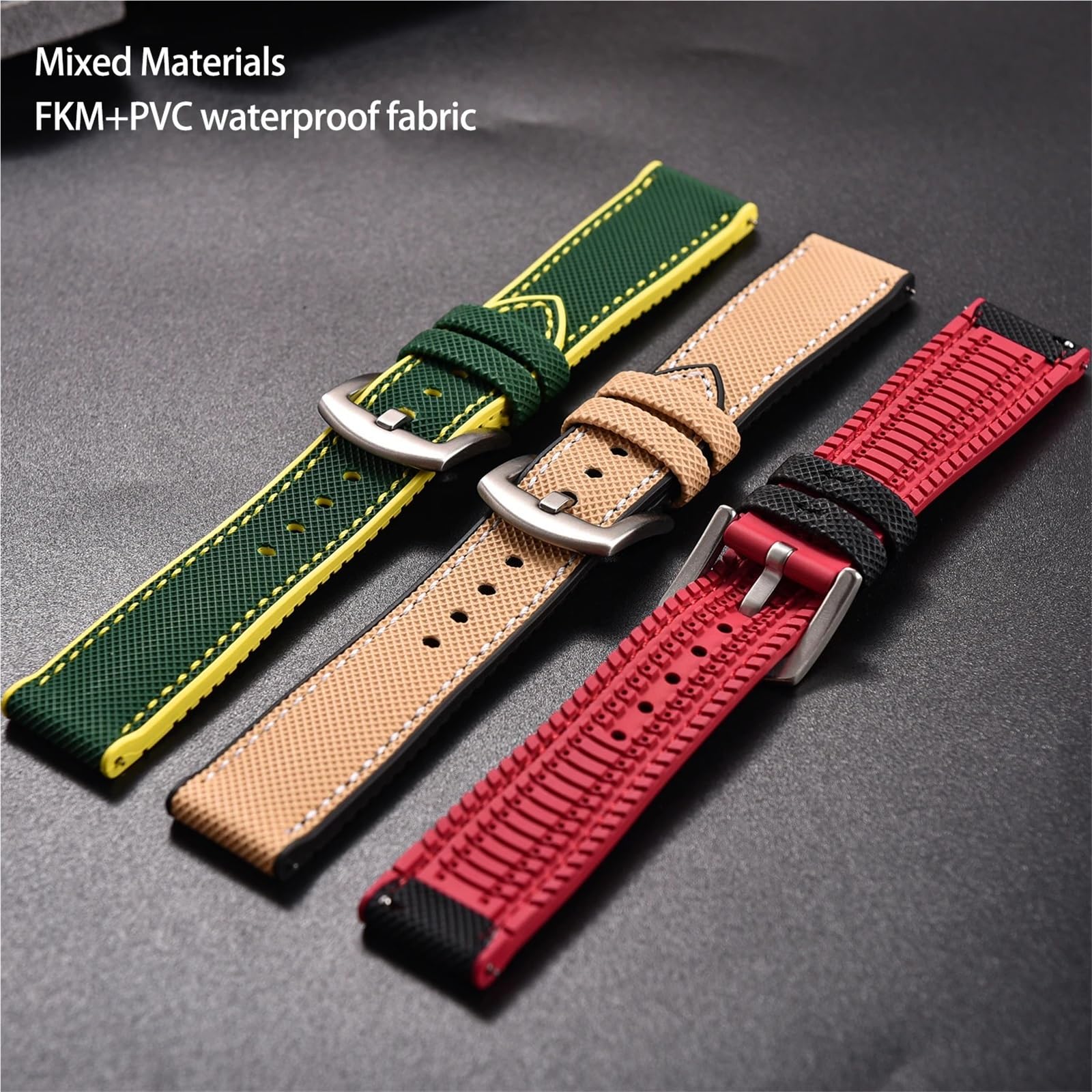 Generico Bracelet en toile pour voiles composite - Noyau avec dessus en nylon, libération rapide 18-24 mm
