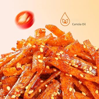 Spicy Strips Latiao,6 Packs Chinese Delicious Spicy Snacks With Vitamin C,1.9oz Per Pack(latiao-C)