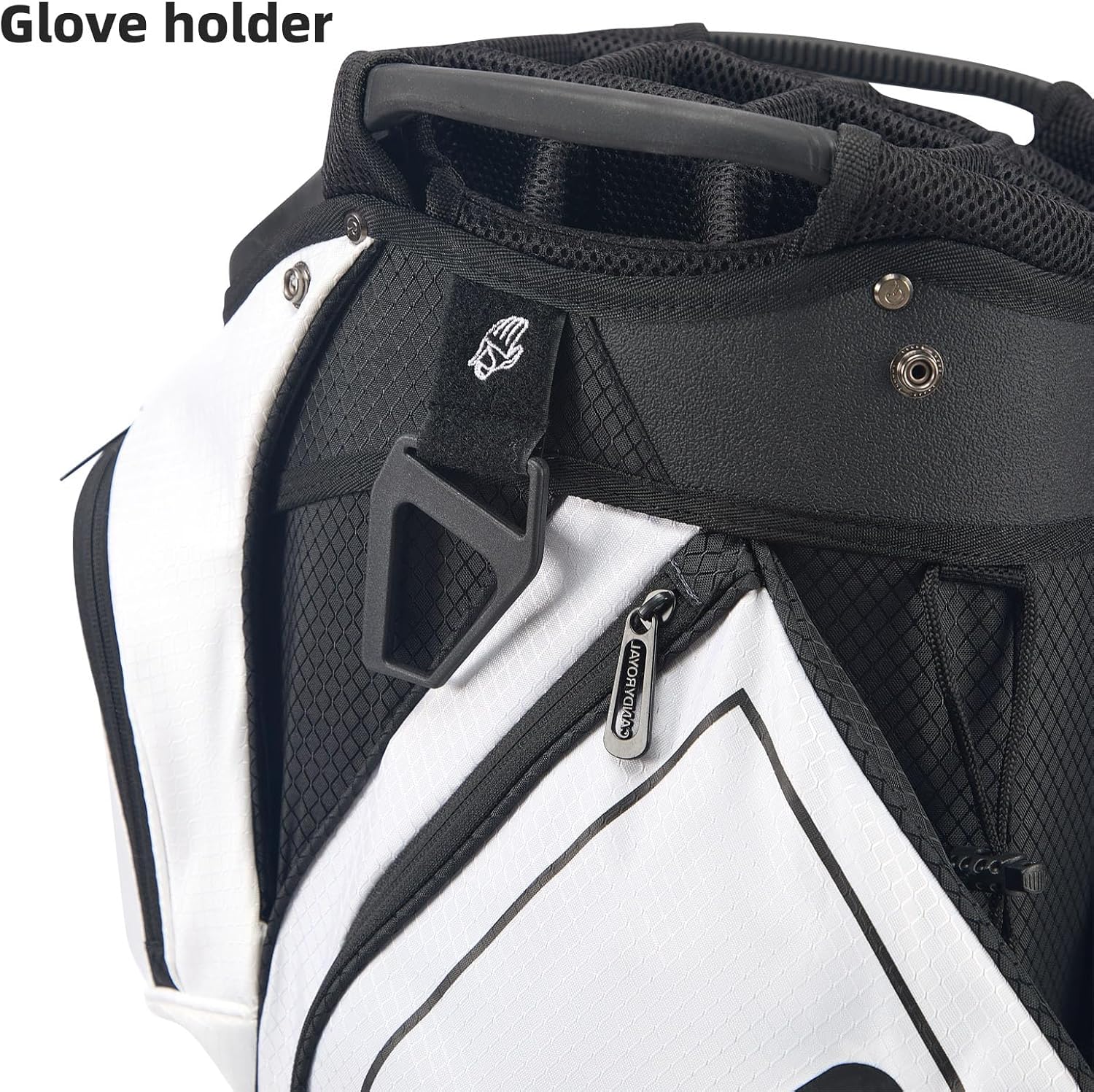 14 Way Full Length Divider Golf Cart Bag, Lightweight with Cooler Pocket, Carry Handles, Rain Cover and Headcovers