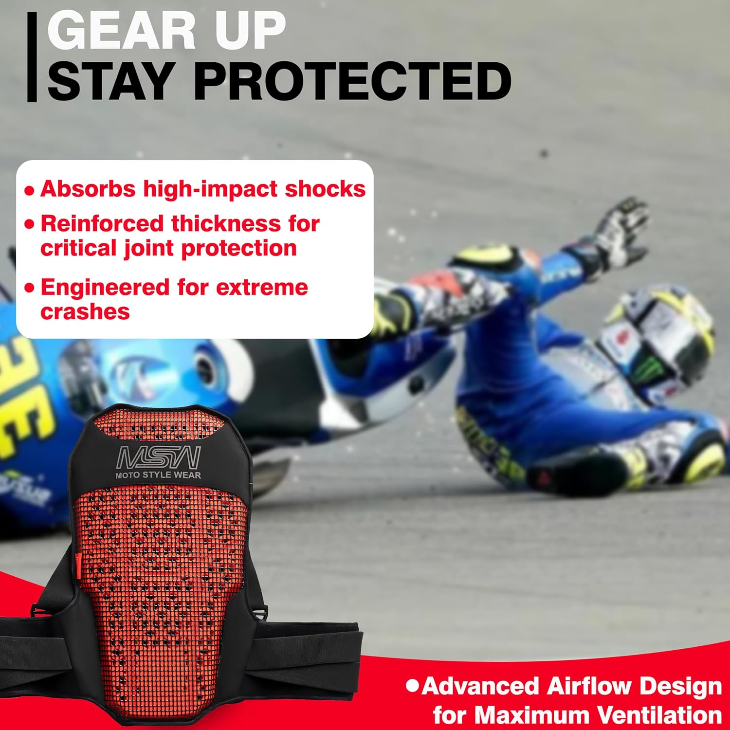 – CE Level 2 Rated Back Protector Insert | Adjustable Spine Pad with Straps for Riding Jackets