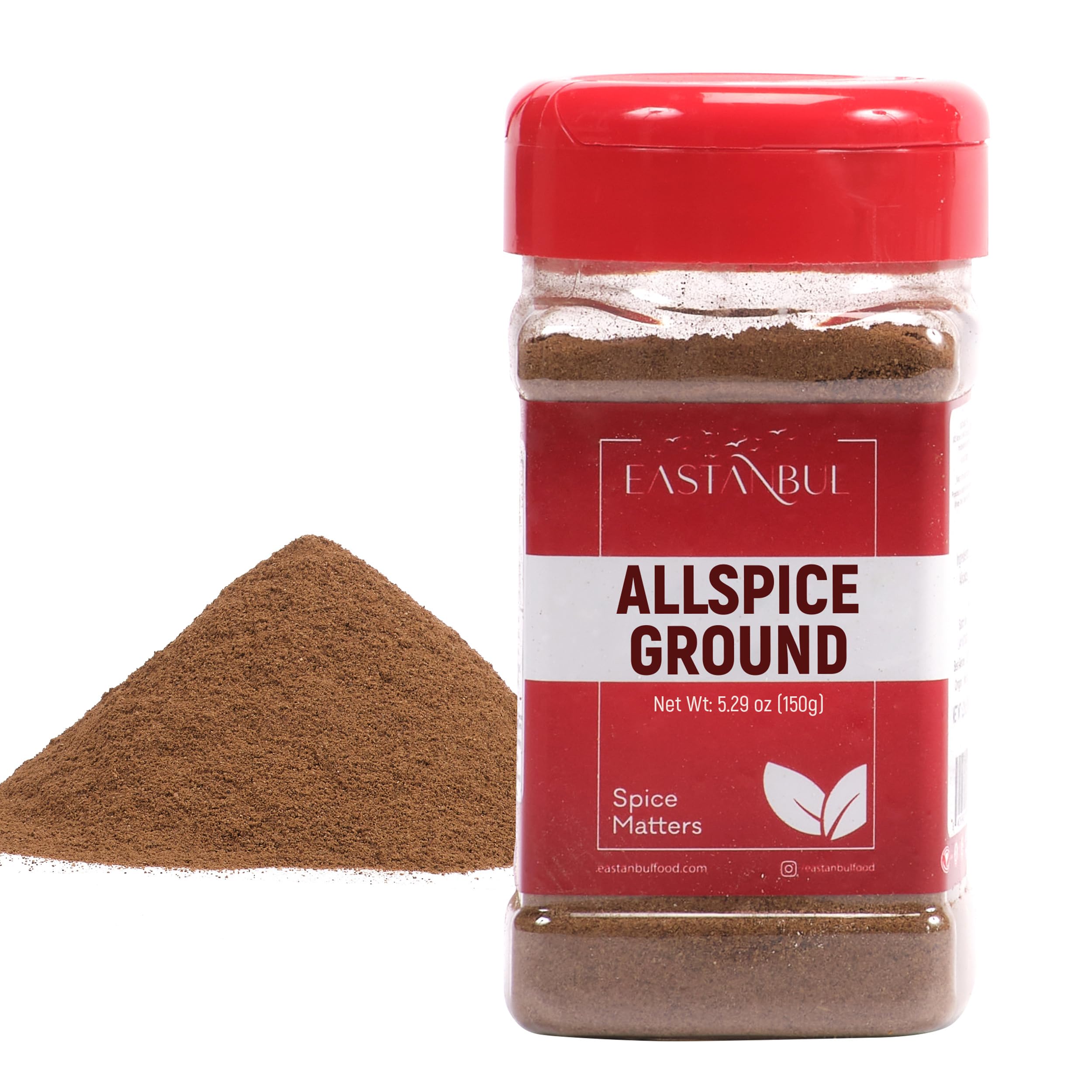 Eastanbul Allspice Ground, 5.29oz, All Spice Seasoning, Ground Allspice, All Spice Powder for Cake, Pimento, Yenibahar, Natural, Vegan, Non GMO