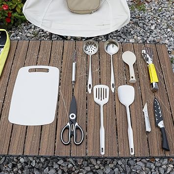 Camping Cooking Utensils 12 Pieces Portable Cookware