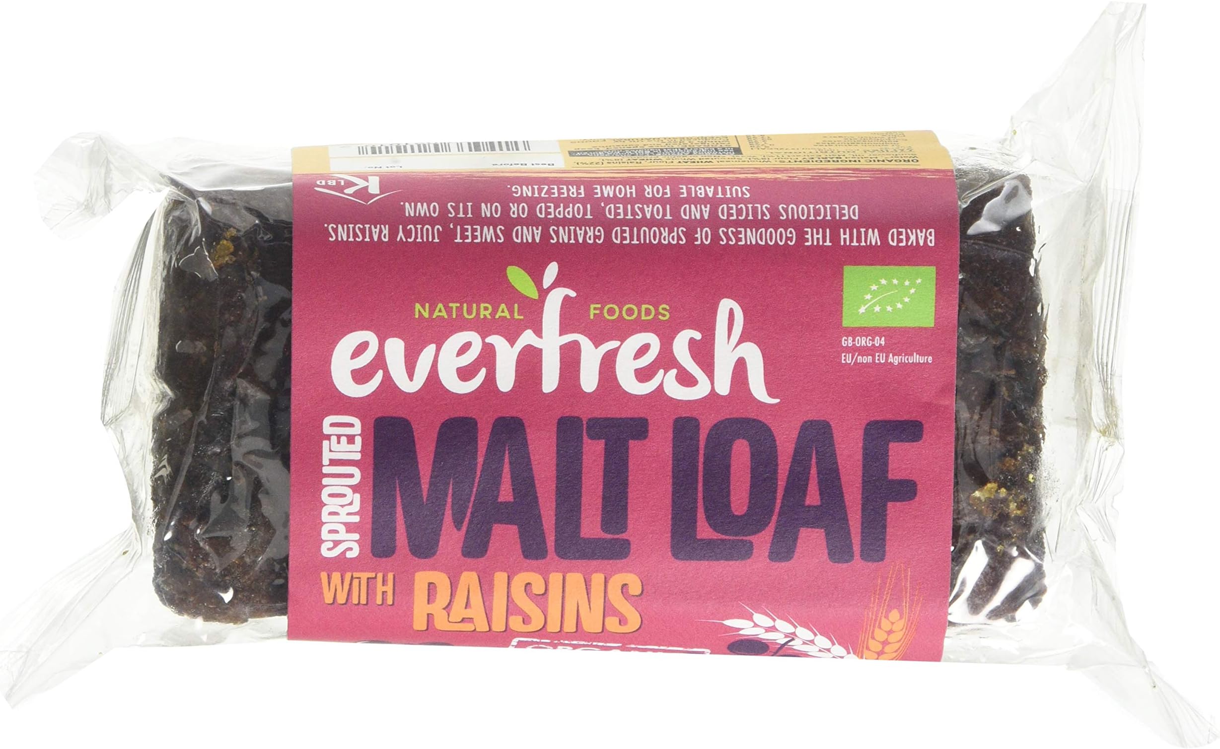 Everfresh Natural Foods | Malt & Raisin Loaf | 8 X 330G