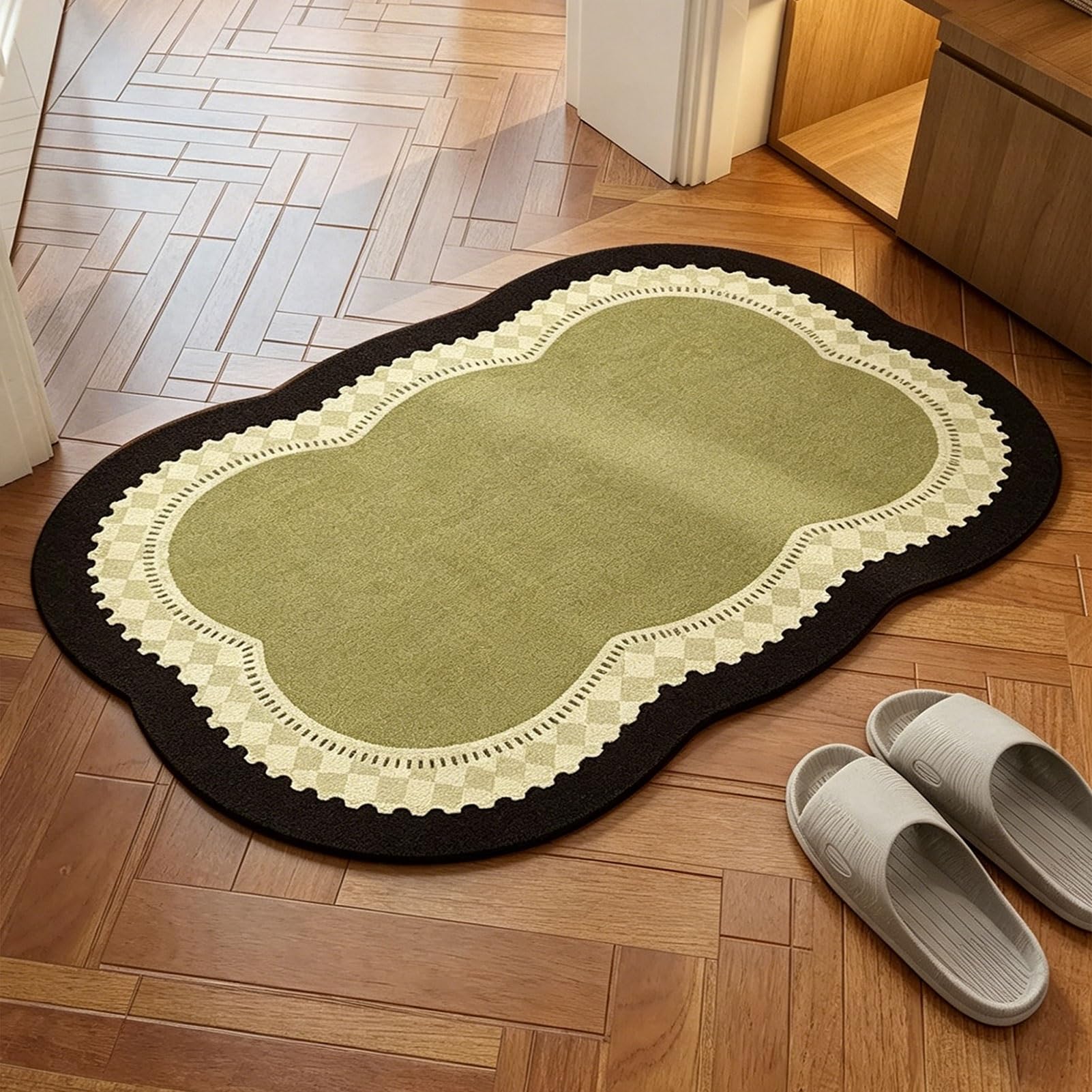 Tappetino Doccia ad Asciugatura Rapida, Morbido e Assorbente, Tappeto d'ingresso Lavabile Antiscivolo per Cucina, Bagno, Vasca e Doccia, Accessori per la Decorazione della casa (40x60 cm)