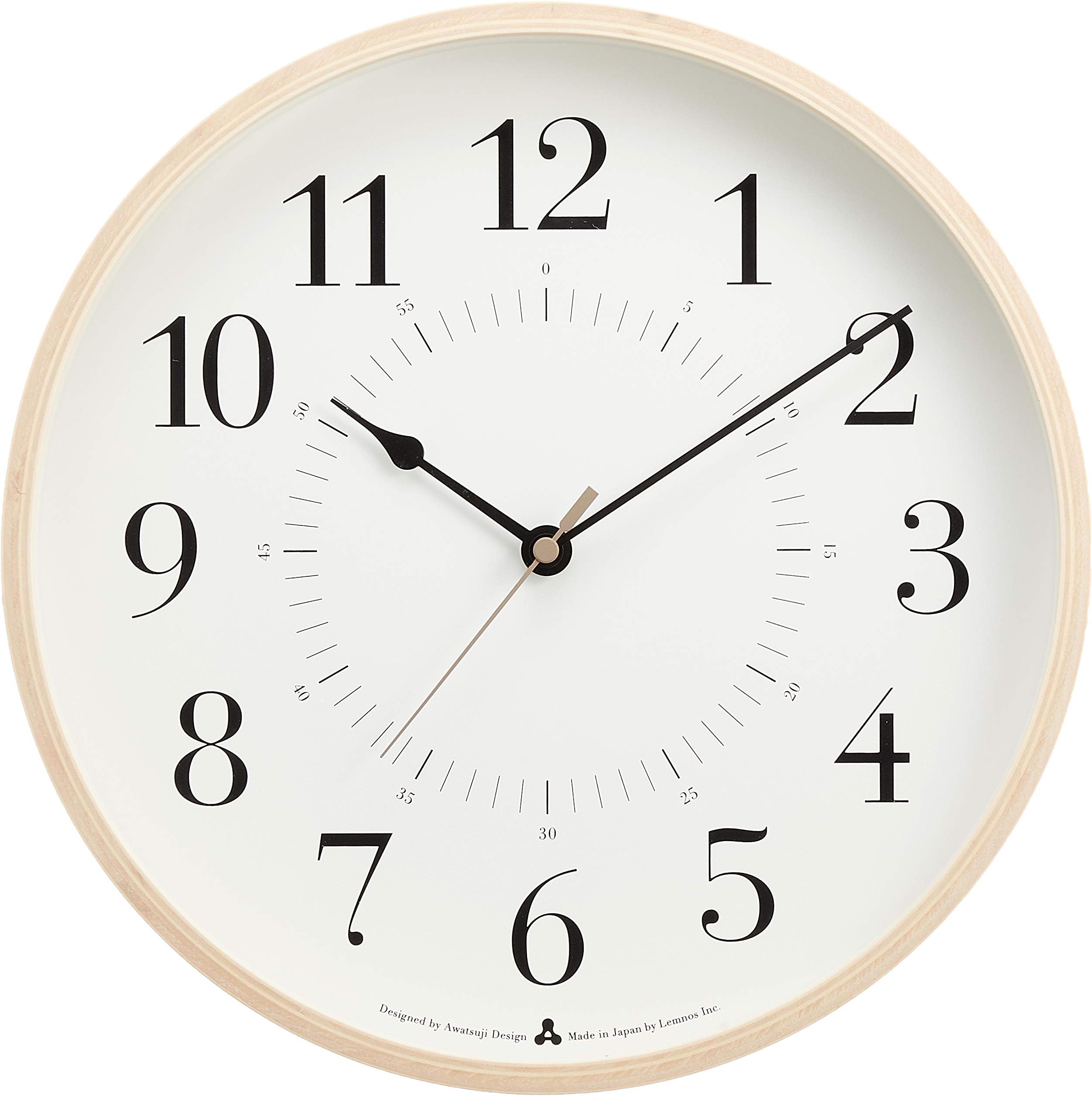 Remnos AWA13-05 WH Lemnos Wall Clock, Analog, White, Toki