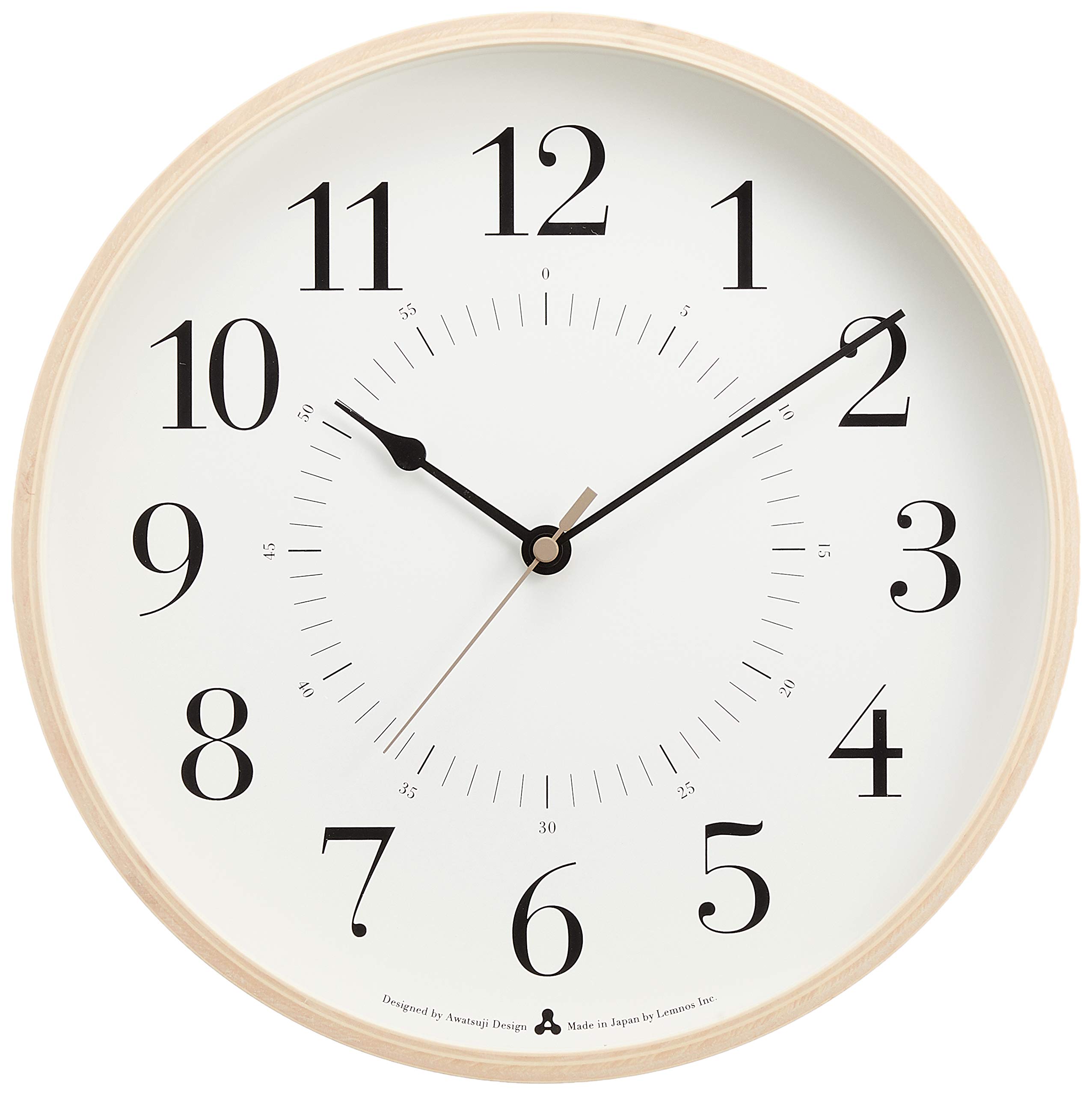 Remnos AWA13-05 WH Lemnos Wall Clock, Analog, White, Toki