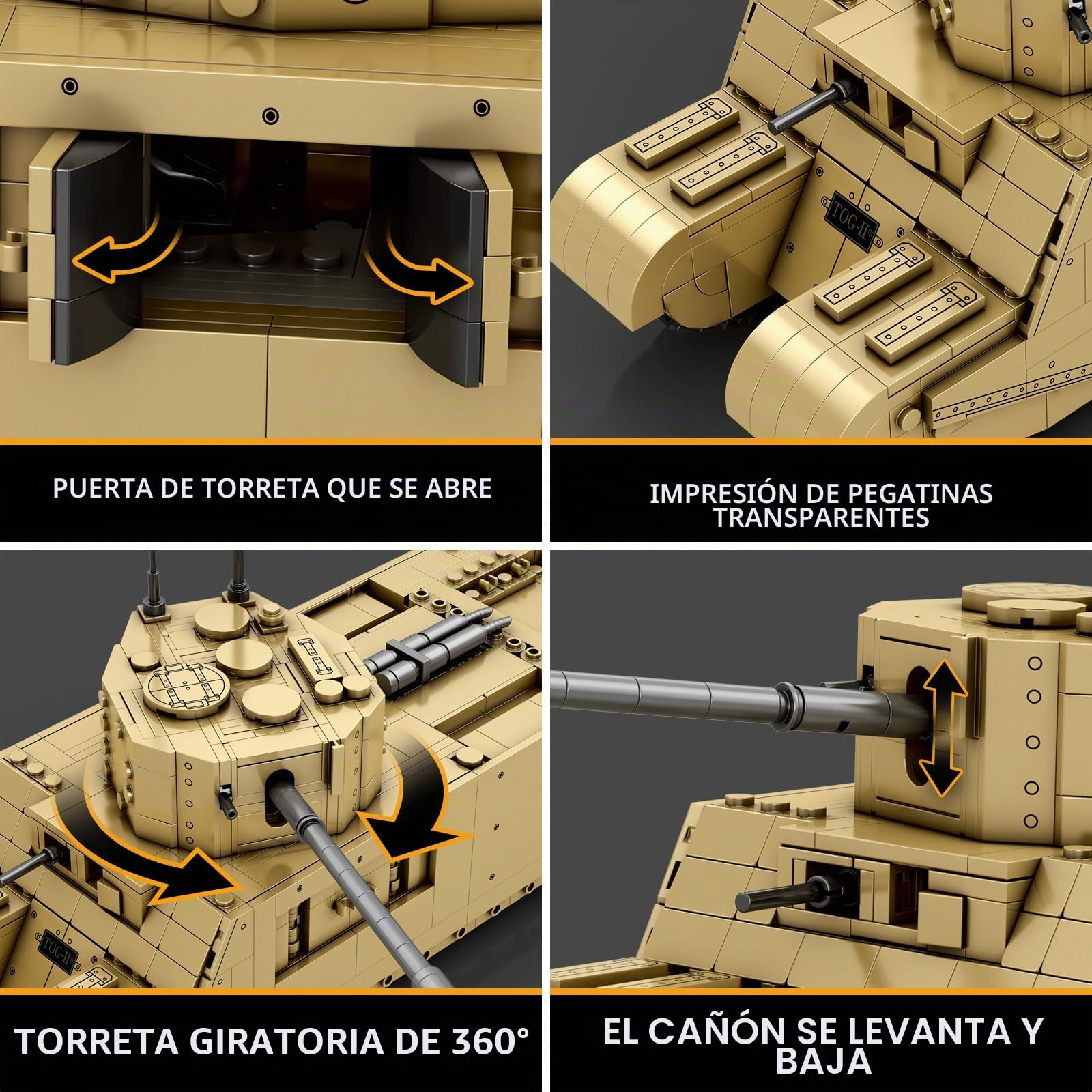 Reobrix TOG2 77032 - Kit de construcción de tanques