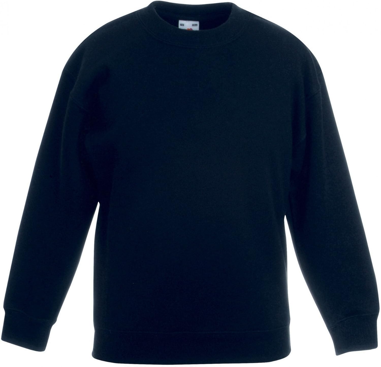 Fruit of the Loom Kids Unisex Premium 70/30 Sweatshirt (Pack of 2) (7-8 Years) (Black)