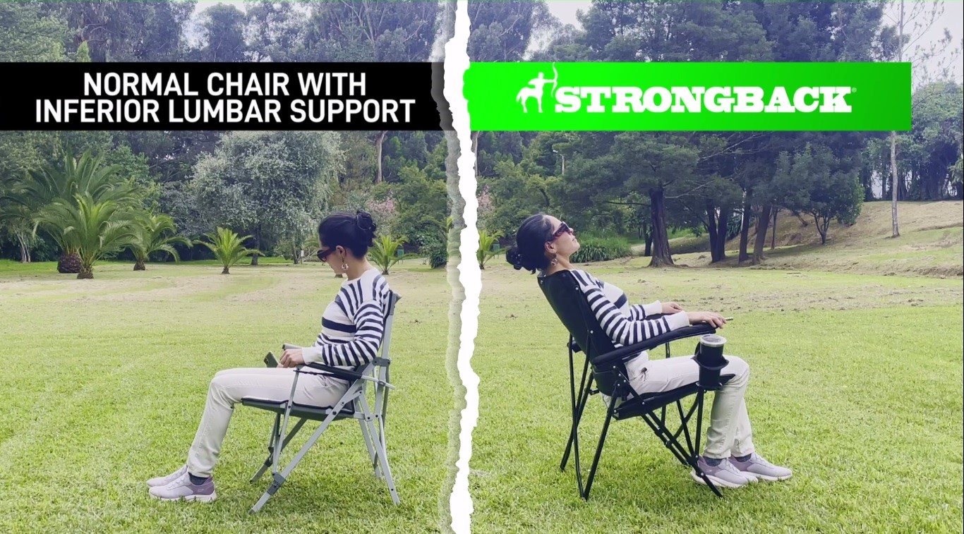 Amazon.com : STRONGBACK Camping Chair Guru Heavy Duty Camping