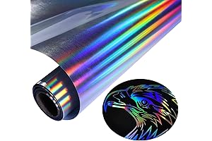 Holographic Heat Transfer Vinyl - Create Vivid Rainbow Designs with Ease!
