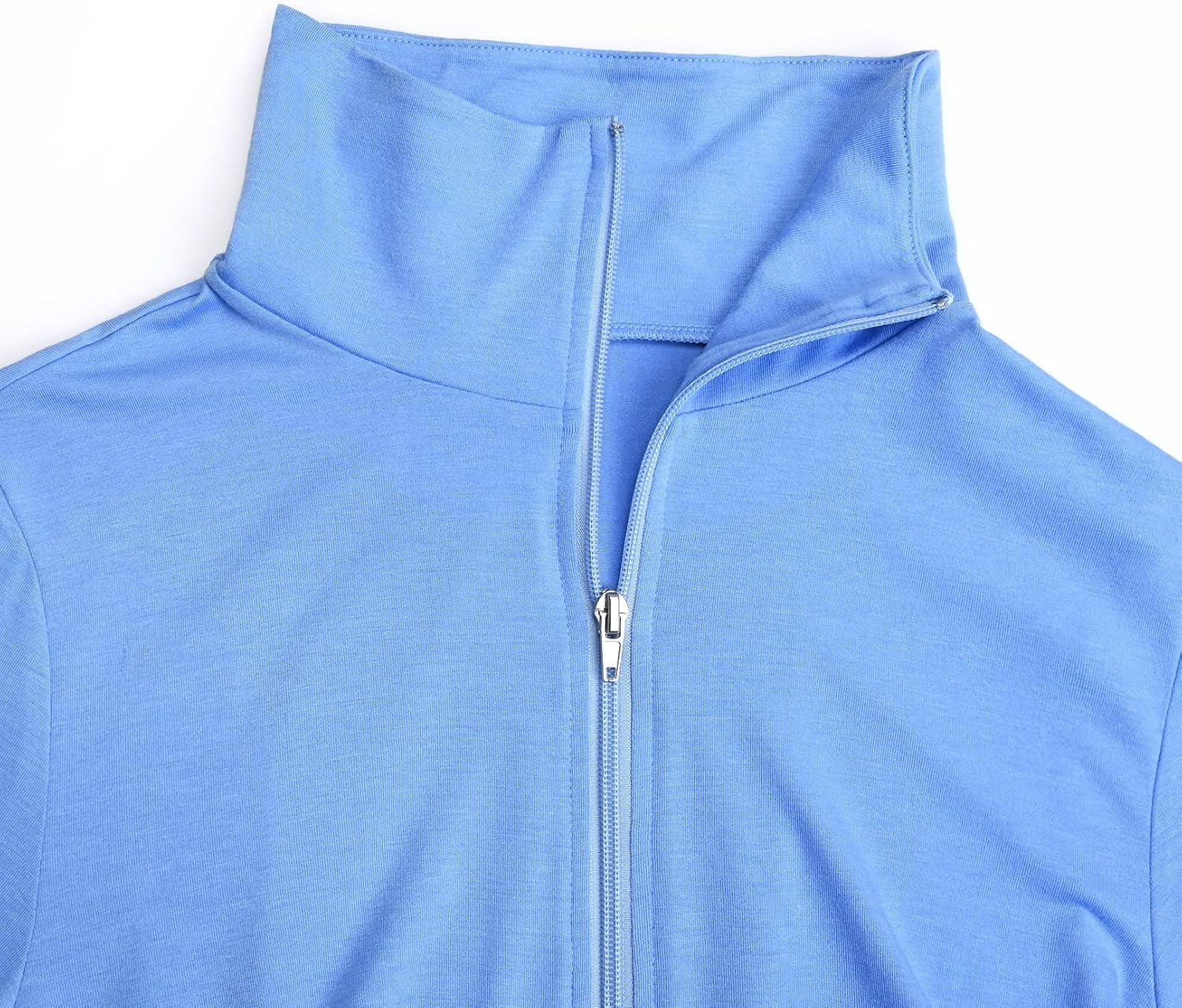 DEBELLY Maternity Shirt with Pocket Women's Lapel Top Casual Pregnancy Long Sleeve Zipper Hoodie