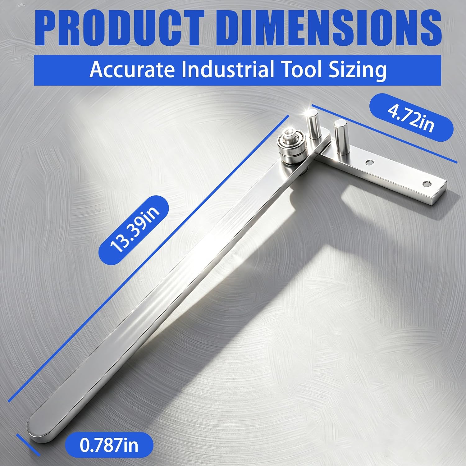 Manual Rebar Bender, Mini Tubing Wire Bender, Metal Bender, Rebar Bending Tool for 1/6" Wire, 3/8" Rod, 0–180° Adjustable, 11.6" Compact Tool for Job Site, Workshop & Truck Use image 2