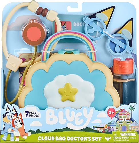 Miniatura 2 de Bluey Cloud Bag - Juego de médico con 7 piezas de juego