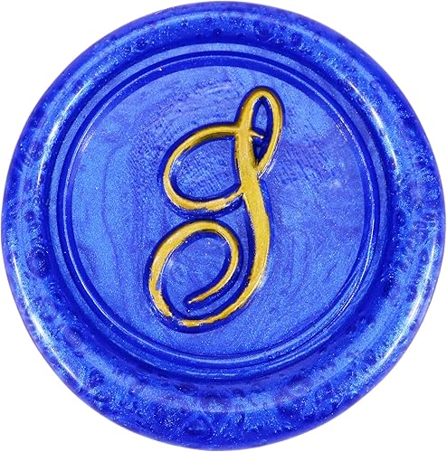 Miniatura 4 de Yoption - Sello de cera con diseño de letra del alfabeto y cabeza de latón retro, sello clásico