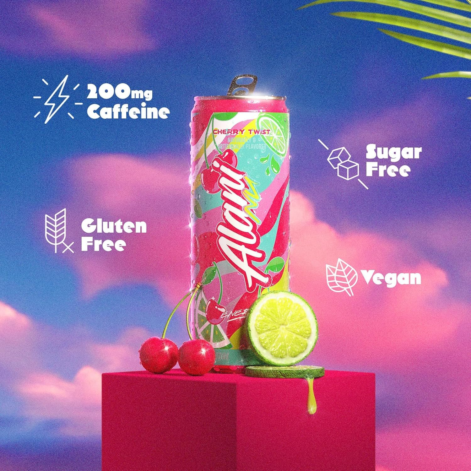 Amazon.com : Alani Nu CHERRY TWIST Ice Sugar Free, Low Calorie