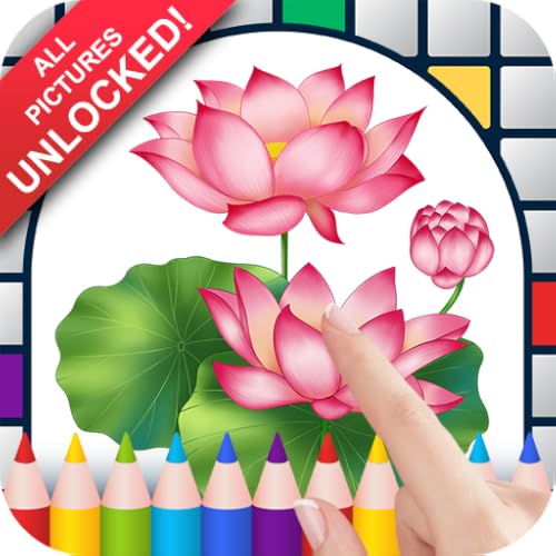 Lotus Flowers Color by Number Pixel Art Game Unlocked
