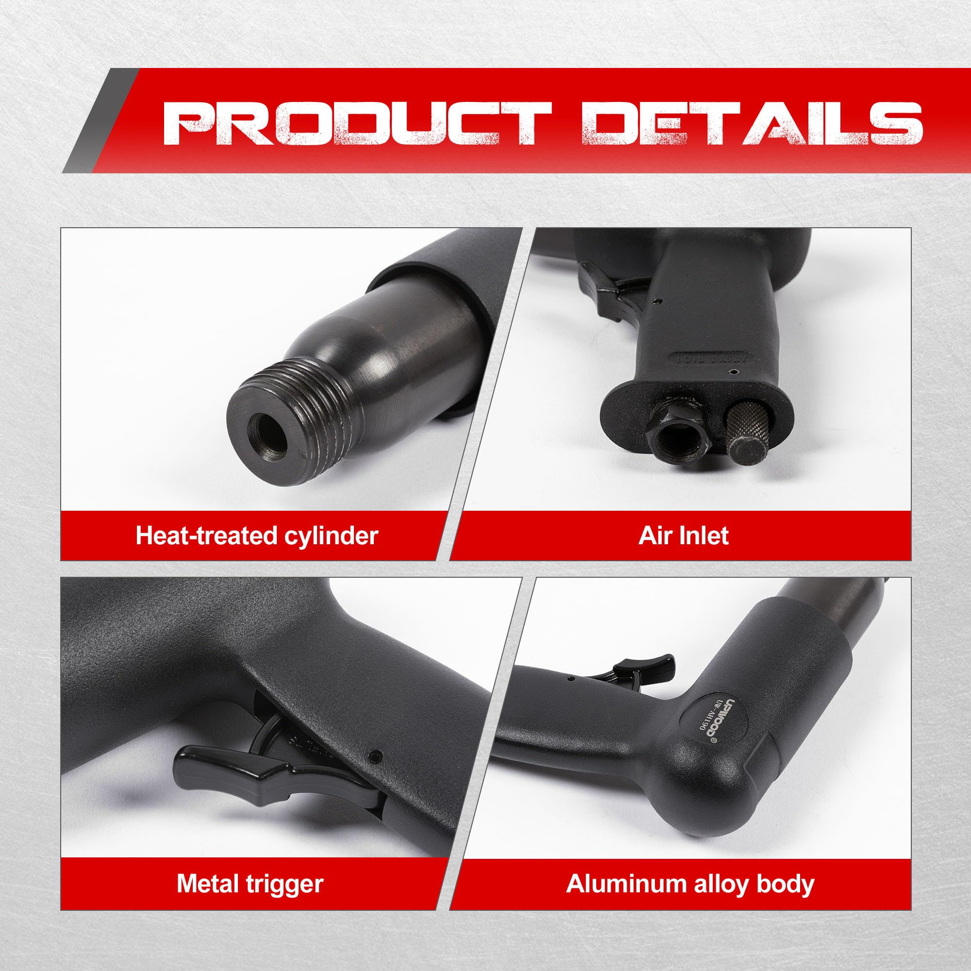 US PRO 190mm Air Hammer Chisel 8596 5060599860374 - Foto 4