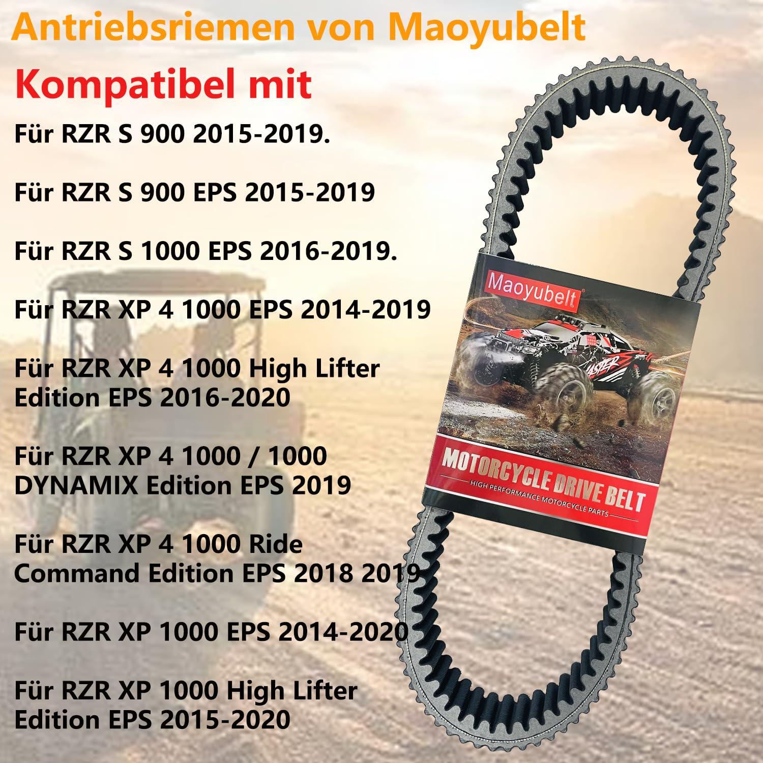 Correa de transmisión 3211180 3211148 Correa de transmisión de embrague para Polaris para RZR 900 para Xp 1000 1000xp Correa de transmisión