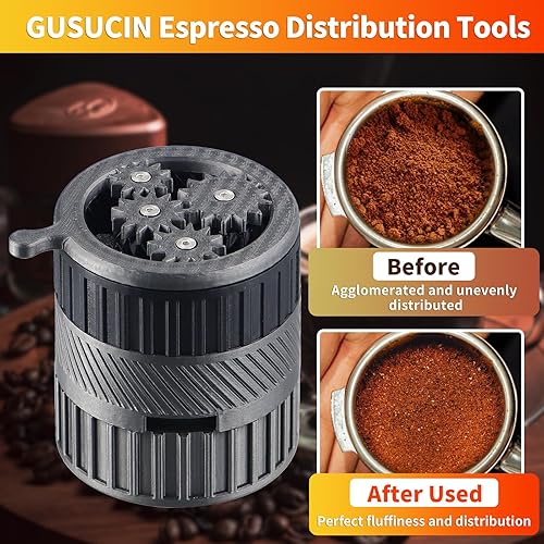 Miniatura 2 de GUSUCIN Herramienta WDT de espresso espirográfico, herramientas de distribución de café expreso compatibles con cestas portafiltros Breville de
