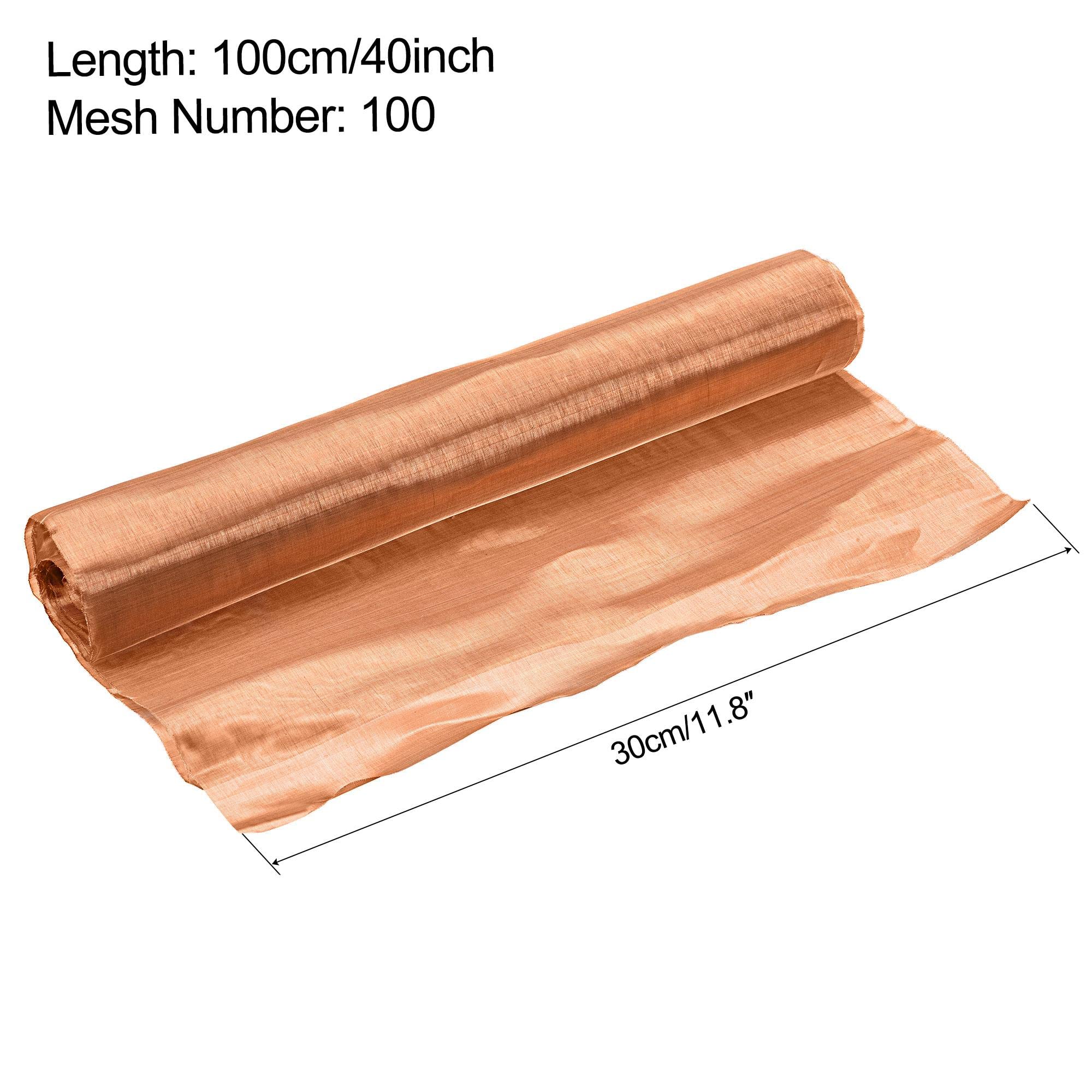 Rouleau de maille en cuivre, tamis 40x12 pouces, tissu Filtration 100 mailles for la maison(40x12inch)