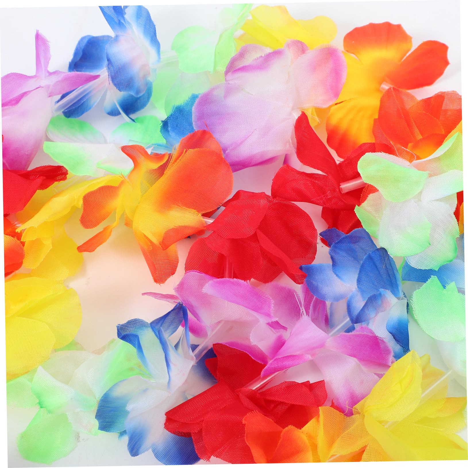 OFFSCH 2 Sets Hula Garland Set Beach Party Skirt Luau Garland Decorative Garland Luau Party Costumes Hawaiian Necklace Hawaii Themed Prop Beach Hula Skirt Luau Party Skirt Colorful Cloth