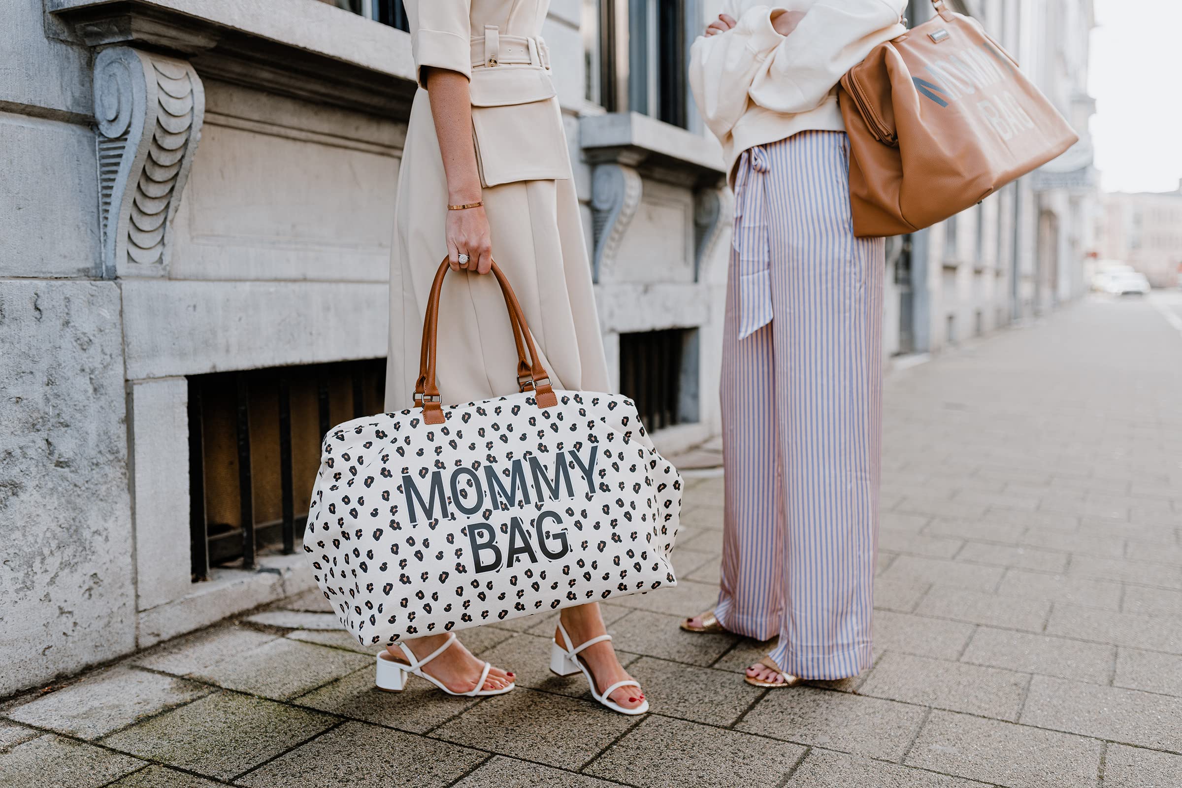 Childhome, Mommy Bag, luiertas, moederschap, reistas, grote capaciteit, aankleedmat, verstelbare schouderriem, vakken, koeltas, koffer, jersey, grijs