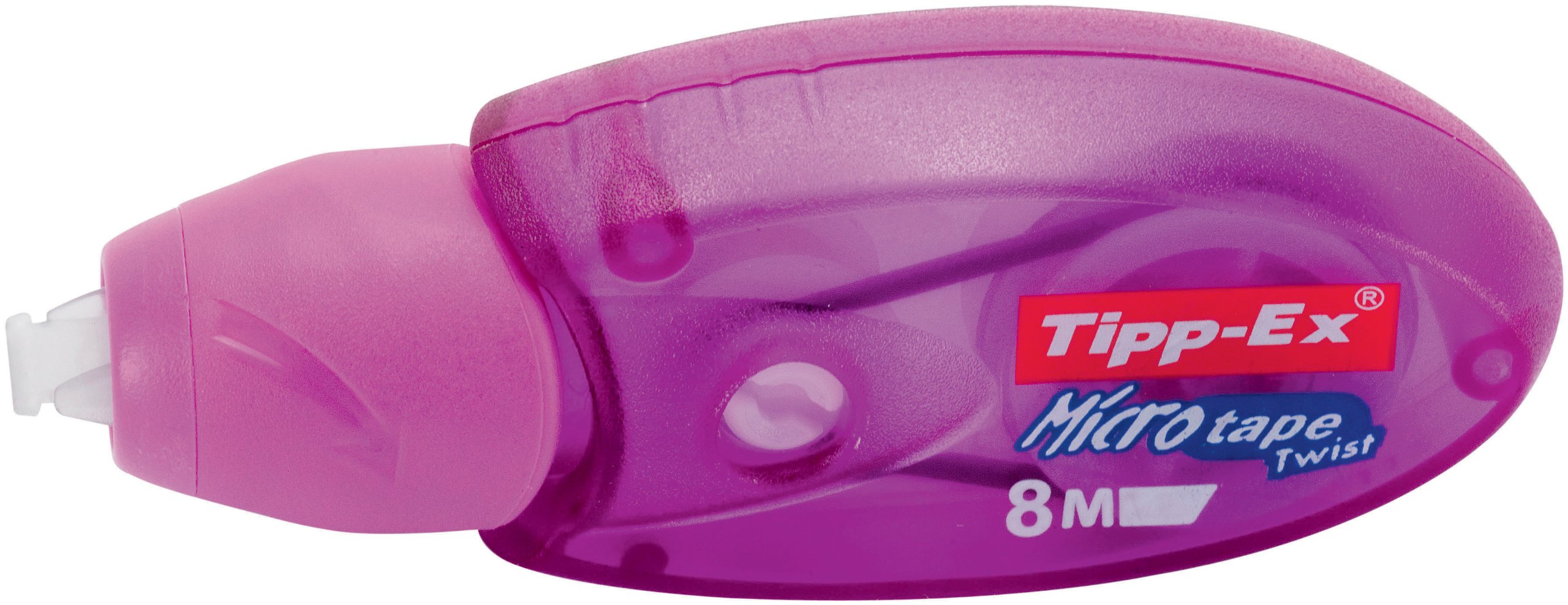 Tipp-Ex 8794321 Korrekturroller Micro Tape Twist mit drehbarer Schutzkappe, 60 bunte Korrekturmäuse im Bubble-Display, 8 m x 5 mm
