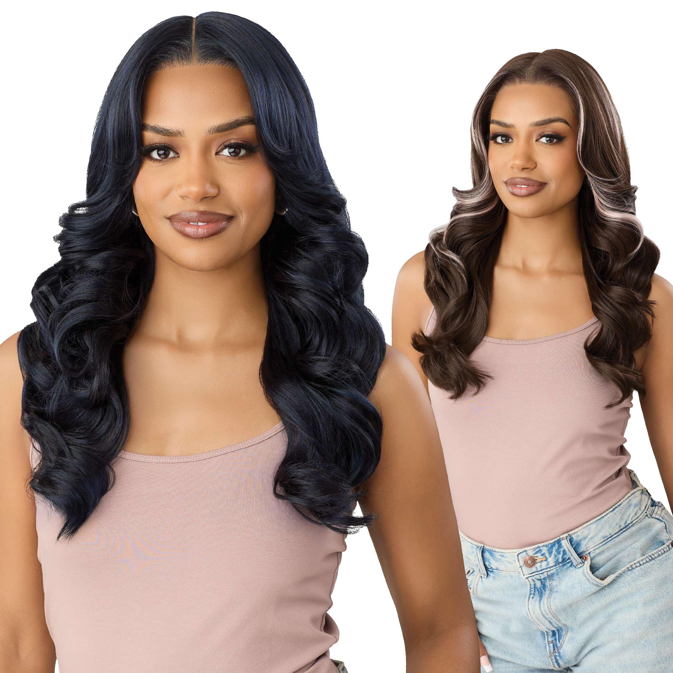 Outre Lace Front Wig - Melted Hairline - MH 137 (JET BLACK 1)