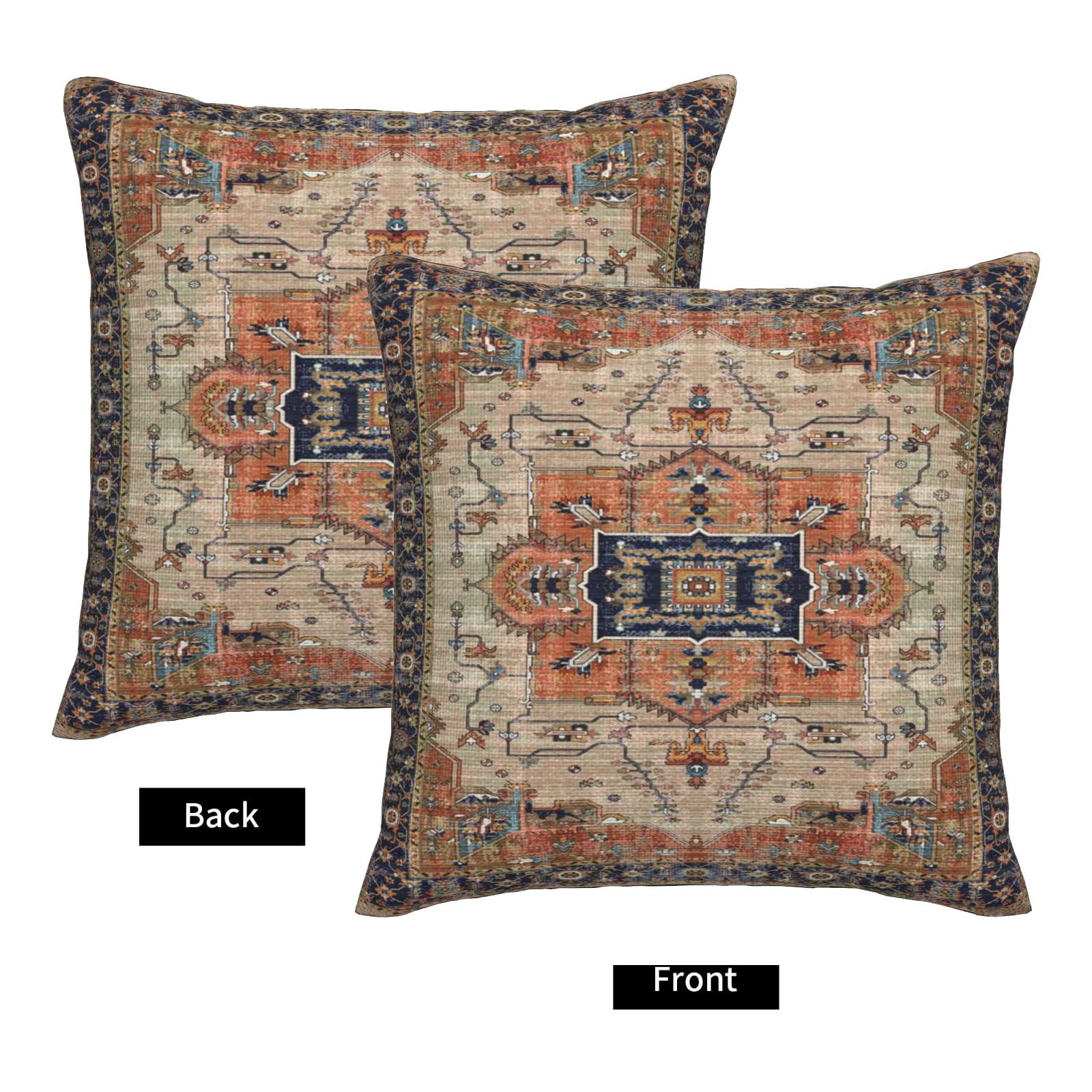 Amazon.com: Terracotta Boho Pillow Covers 18x18 Inch Aztec Floral