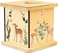 BloomOwl Personalized Wooden Deer Piggy Bank for Kids & Adults - Handmade in USA, Custom Name Gift for Boys Girls Baby Shower Birthday