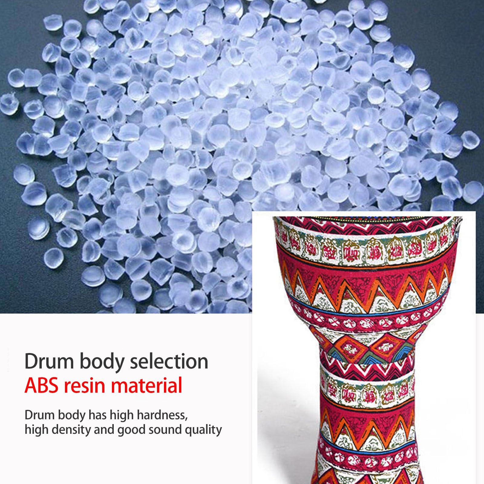 Enfant Djembe Tambour Tête de Tambour en Peau de Chèvre Durable, Djembe Drum Percussion Style Ethnique, pour L'anniversaire, Fête Hand Drum(Large 10-inch Starry Sky D)