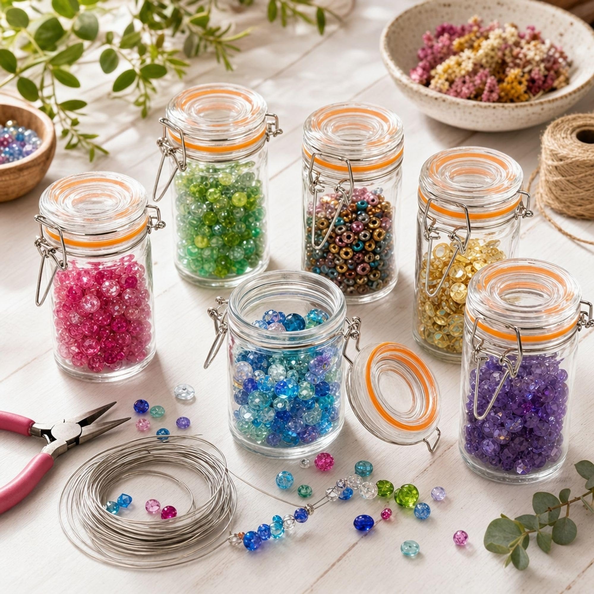 MC-Trend 24er Set Einmachglas mit Gummiring und Bügelverschluss Größe: 70ml Vorratsglas (24)