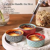 Vista 6 de DOWAN Tazones para salsas con tapas, tazas de cerámica para salsas y condimentos, cuencos para salsas de 4 oz para charcutería, condimentos, salsa